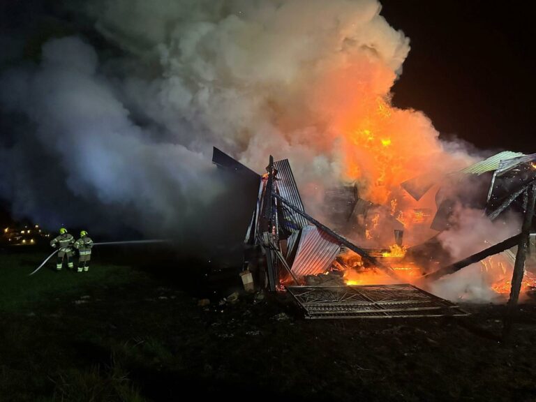 Pożar składu drewna w miejscowości Białka Tatrzańska