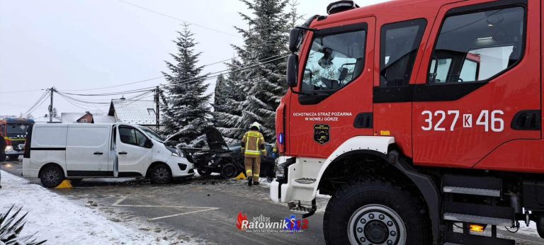 Zdarzenie drogowe w Ostrężnicy (pow. Krakowski)