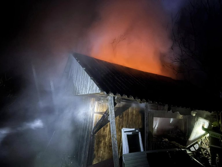 Pożar budynku gospodarczego w Filipowicach (pow.Krakowski)