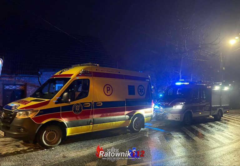 „Krzeszowice: Podtrucie tlenkiem węgla na ul. Grunwaldzkiej.