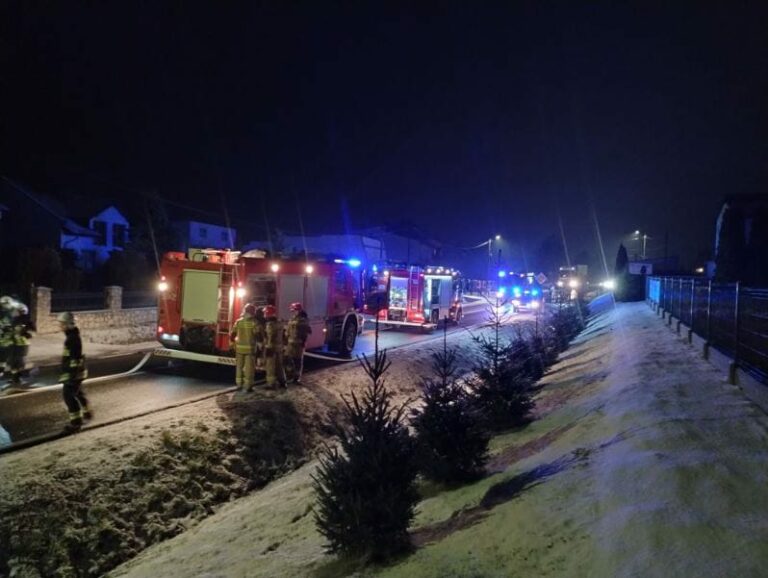 Uszkodzenie gazociągu w Przeciszowie (pow. Oświęcimski)