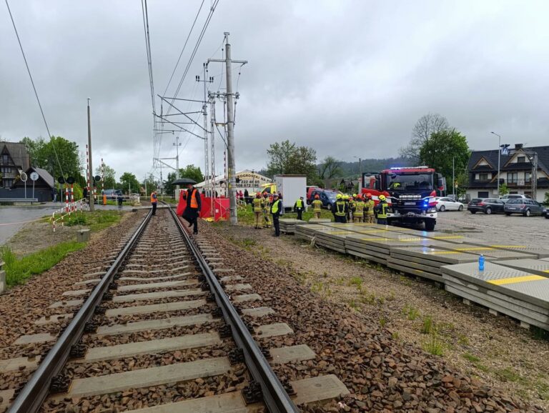 Tragiczny wypadek na przejeździe kolejowym w Białym Dunajcu