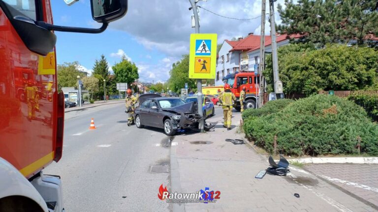 Zdarzenie drogowe w Zielonkach