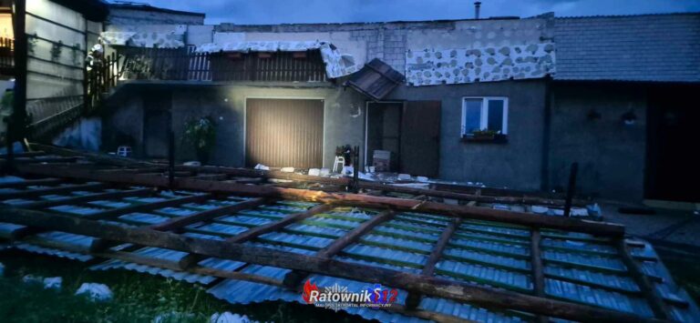 Ponad 350 interwencji straży po przejściu anomalii pogodowych w Małopolsce