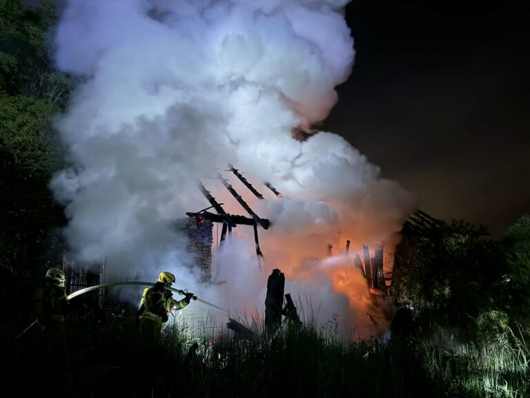 Pożar budynku gospodarczego w Zalasiu [FOTO]