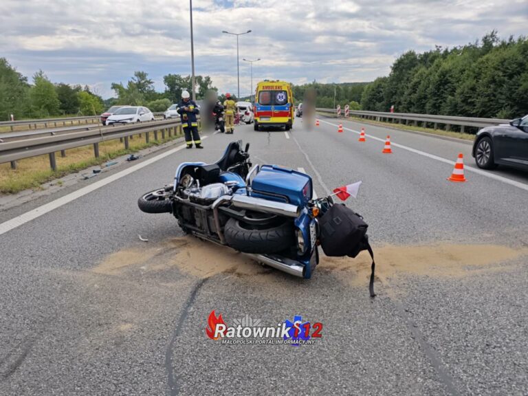 Wypadek na autostradzie A4 w kierunku Rzeszowa – utrudnienia w ruchu na 408 KM