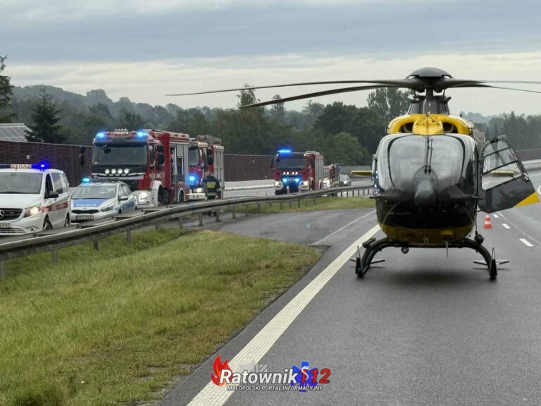 Śmiertelny wypadek na autostradzie A4