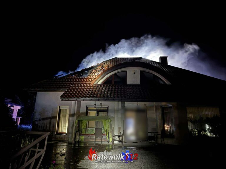 Tragiczny pożar w Zabierzowie Bocheńskim. Nie żyje jedna osoba